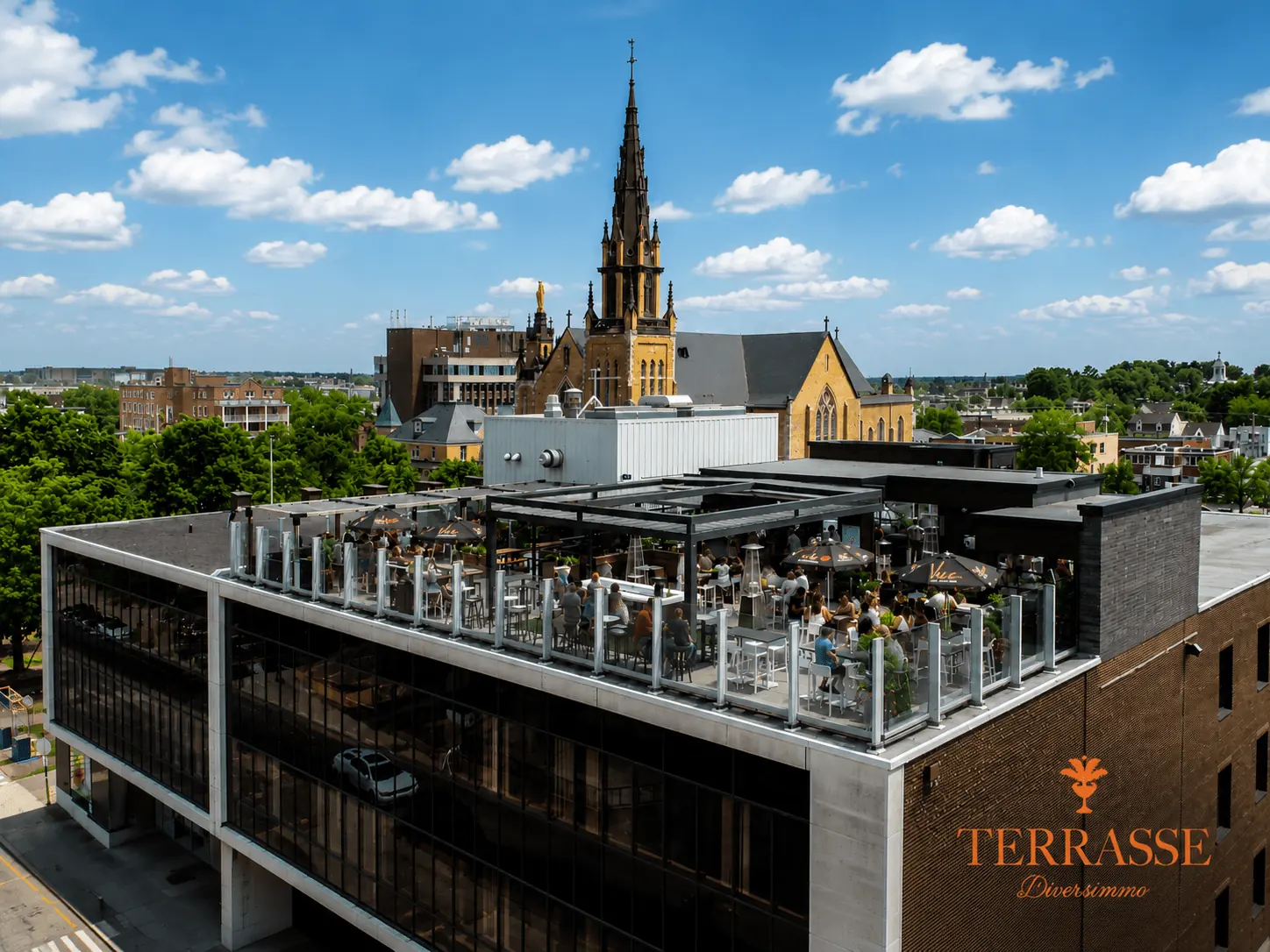 Terrasse Diversimmo, rooftop du centre-ville de Drummondville